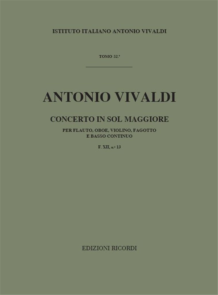 Concerti Per Strumenti Diversi E B.C.:
